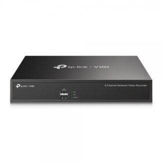GRABADORA NVR TP LINK VIGI NVR1008H 8 CANALES IP HASTA 5 MP / FULL HD 1 SATA HASTA 10 TB H.265+ NEGRO
