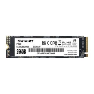 HD INTERNO SOLIDO 256GB PATRIOT P320 M.2 2280 PCIE GEN3 X4 2200MB/S / 1200MB/S P320P256GM28 NEGRO