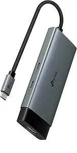 HUB TP LINK UH5020C(UN) 5 EN 1 USB-C / HDMI 4K / USB-A 100W 5 GBPS GRIS
