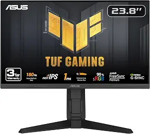 MONITOR GAMING ASUS TUF VG279QM5F 27 PULG PLANO 1920X1080 FHD 260 HZ FAST IPS G SYNC COMPATIBLE FREESYNC PREMIUM DISPLAYPORT HDMI ELMB SYNC HDR10 ALTAVOCES 90LM0D81-B011I1 NEGRO